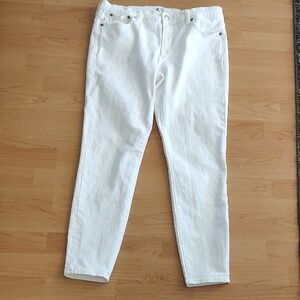 J. Crew White Skinny Jeans Sleek Fit